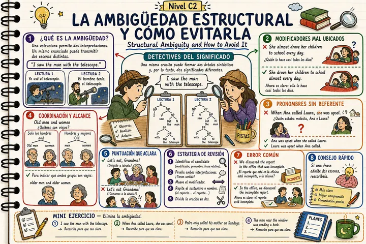 Mapa mental: La ambigüedad estructural, Nivel C2